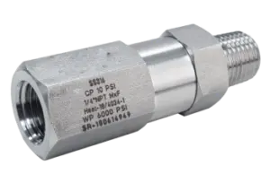 Spring Loaded Check Valve Male x Female Type